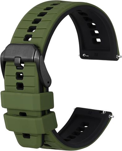 Anbeer Silicone Watch Bands,18mm 20mm 22mm Quick Release Rubber Watch Strap for Men Women,Multipe Colors for Choose in Kuwait