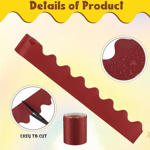 6 Rolls Scalloped Bulletin Board Borders Bulletin Board Decorations Rolled Bulletin Board Trim for Bulletin Boards, Desks, Lockers, Classroom Decor, 2.28 Inch x 16.4 Feet, 6 Colors in Saudi Arabia