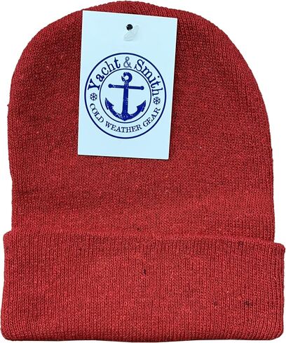 24 Piece Kids Winter Set: 12 Pack Beanie Hats + 12 Pairs Winter Gloves/Mittens, For Children, Bulk Boys Girls Cold Weather in Saudi Arabia