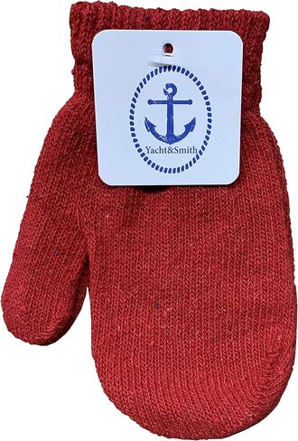 24 Piece Kids Winter Set: 12 Pack Beanie Hats + 12 Pairs Winter Gloves/Mittens, For Children, Bulk Boys Girls Cold Weather in Saudi Arabia