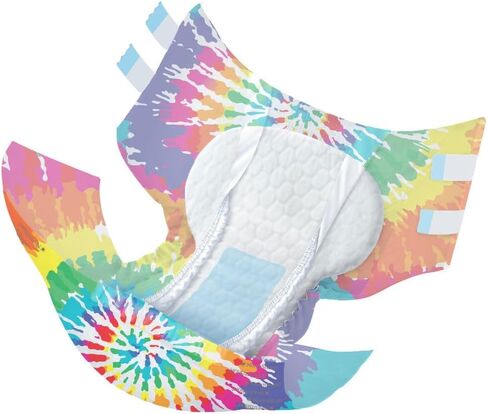 NorthShore MegaMax Adult Overnight Diapers, 12-Hour Tab-Style, Large, 10 Count Bag, White, 42-54 inches, Unisex Incontinence Underwear in Saudi Arabia