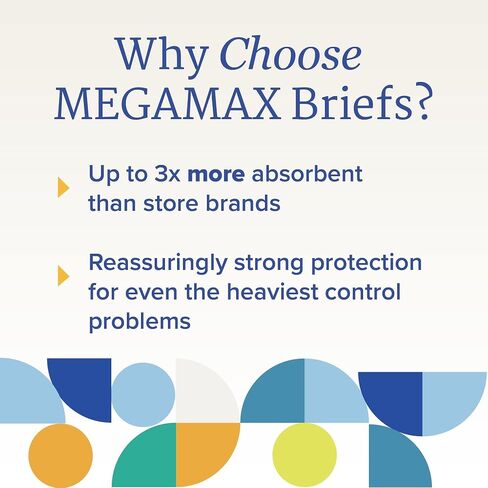 NorthShore MegaMax Adult Overnight Diapers, 12-Hour Tab-Style, Large, 10 Count Bag, White, 42-54 inches, Unisex Incontinence Underwear in Saudi Arabia