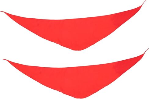NOLITOY 2Pcs Triangle Red Scarves for Classic Dancing Props for Preschool Kindergarten Soft Comfortable Red Scarves for Music Movement Activities in Saudi Arabia