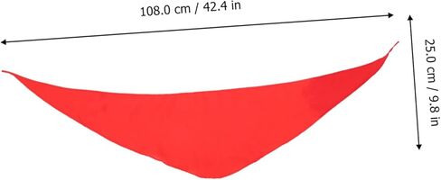NOLITOY 2Pcs Triangle Red Scarves for Classic Dancing Props for Preschool Kindergarten Soft Comfortable Red Scarves for Music Movement Activities in Saudi Arabia