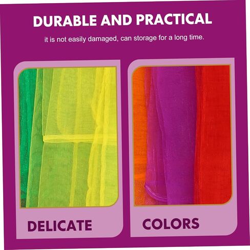 Vanzack 12pcs تلعب Dressves Dance Veil for Performance Juggling Creative Play Drigh in Saudi Arabia