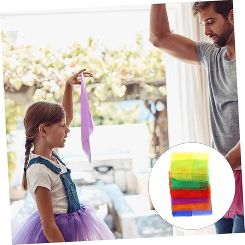 Vanzack 12pcs تلعب Dressves Dance Veil for Performance Juggling Creative Play Drigh in Saudi Arabia