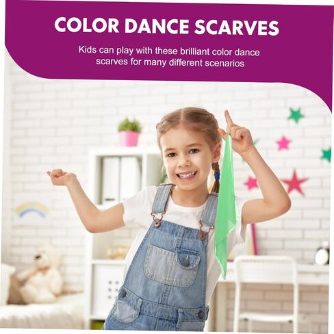 Vanzack 12pcs تلعب Dressves Dance Veil for Performance Juggling Creative Play Drigh in Saudi Arabia