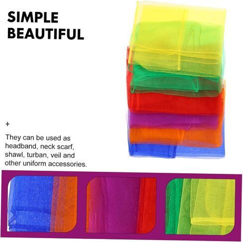 Vanzack 12pcs تلعب Dressves Dance Veil for Performance Juggling Creative Play Drigh in Saudi Arabia