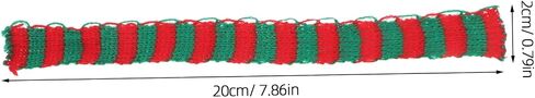 TOYANDONA 30Pcs Mini Knitted Scarves for Dolls Christmas Themed Scarves and Decorative Accessories for in Saudi Arabia