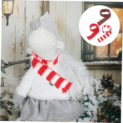 TOYANDONA 30Pcs Mini Knitted Scarves for Dolls Christmas Themed Scarves and Decorative Accessories for in Saudi Arabia