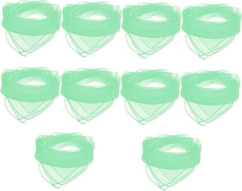 10Pcs Lightweight Scarves for Bright Color Performance Props Chiffon Veils Easy to Clean and Comfortable for Dance Activities in Kuwait