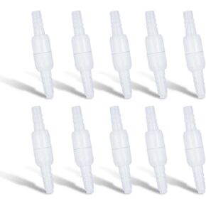10pcs Oxygen Tubing Connector, Tubing Swivel Connector for Oxygen Tubing 360-Degree Rotation Cannula Connectors Avoid Tangling of Tubes