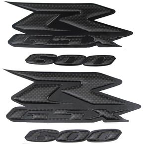 3D Carbon GSXR 600 Emblem Sticker Decal for Suzuki GSXR600 GSXR 600 k5 k6 k7 k8 k9 L1