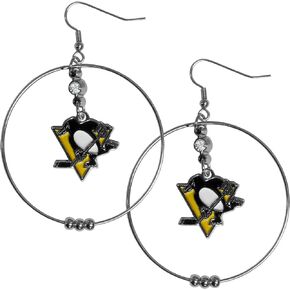 Siskiyou Sports NHL 2 inch Hoop Earrings