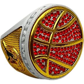 Discount Sports Rings, DELUXE BASKETBALL CHAMPIONSHIP RING — Assorted colors, Painted Body with stones, Player Ring, Player Award