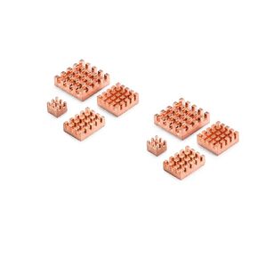 مجموعة المبدد الحراري النحاسي لـ Raspberry Pi 5، مع شريط لاصق موصل حراري 8810، المبدد الحراري النحاسي لتبريد Raspberry Pi Raspberry Pi 4 5 (8 قطع مبدد حراري نحاسي) in Kuwait