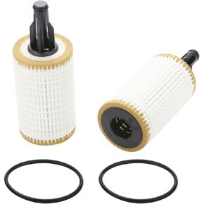 2 Pcs Engine Oil Filter Compatible With Mercedes-Benz C, CLS, E, CLE, S, ML, SL Series, Replace #2761800009