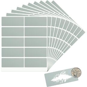 Mr- Label – 300 Pcs 1"x2.36" Rectangle Scratch Off Stickers – DIY Stickers for gender reveal DIY Lottery| Reward Programs | Scratch Tickets (grey)