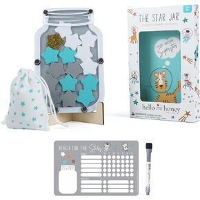 The Original Star Jar- Star Jar Reward Chart for Kids, Star Chart for Potty Training, Chore Chart for Kids Reward Jar, Magnetic Reward Jar Classroom, Reward Jars for Kids (Superhero Collection)