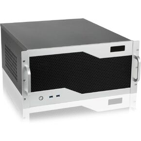 RackChoice 5U rackmount Server Chassis Support Liquid Cooling Compatibility up to 360mm Radiator, 1xPS2+1xSFX PSU