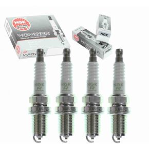 4 pc NGK V-Power Spark Plugs compatible with Mazda Miata 1.6L L4 1990-1993