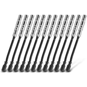 A-Premium Ignition Spark Plug Wires Set of 12 Compatible with Chrysler Crossfire 2004-2008 & Mercedes-Benz W163 W203 C280 C320 ML320 SLK320, V6 3.2L, Replace# 27712