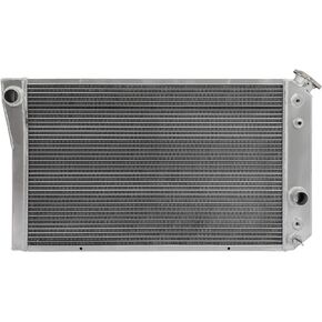 SCITOO 3053501,3055309,829 Aluminum Radiator and cooling fan Fit 1984-1990 for Chevrolet for Corvette 5.7L 1982-1985 for Chevrolet for S10 1.9L 1983-1984 for Chevrolet for S10 2.0L