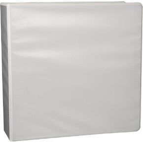 Business Source 3-Inch Round Ring View Binder - White (09959)