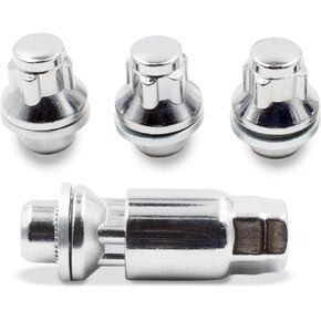 Wheel Accessories Parts Set of 4 14x1.5 Wheel Locking Lug Nuts OEM Factory Mag Washer Style Chrome Wheel Locks, OEM PT27660984 PT27660070 Fit Lexus LX 470, 570, Toyota Land Cruiser, Sequoia, Tundra