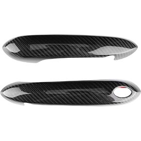 Tbest Door Handle Cover for Supra,1Pair Car Modification Carbon Fiber Door Handle Cover Trim for Supra A90 2018?2021
