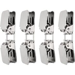 Double Rug Clips (4 Pcs per Pack) for Hanging Carpets, Rugs and Quilts from Wise LINKERS