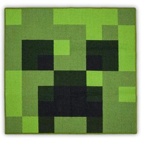 Minecraft Creeper Area Rug | Creeper Rug | 39-Inch Square Area Rug