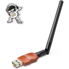 Class 1 Long Range Bluetooth Adapter for PC, QGOO USB Bluetooth Adapter for PC 5.3+EDR, Bluetooth Dongle Bluetooth Receiver Support Windows10/8.1/8/7（orange-115）