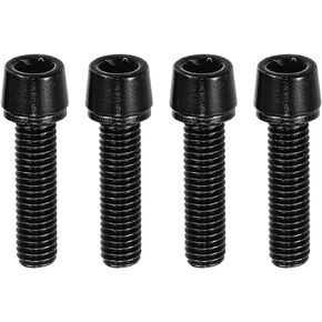 Tapered Bolts Screws for MTB Bike Bicycle Stem Durable M5x20mm Socket Head Cap Bolts Screws Nuts Steel Black (Set of 4) in Kuwait