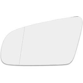 X AUTOHAUX Driver Left Side Rearview Mirror Glass Heated with Backing Plate for Audi S4 2004-2008