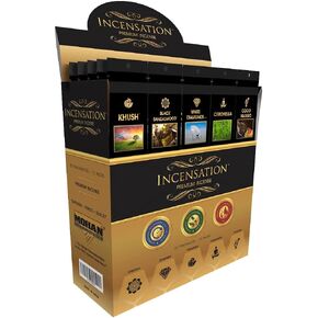 Premium Incense Sticks (75 Packs of 12), Black/Charcoal
