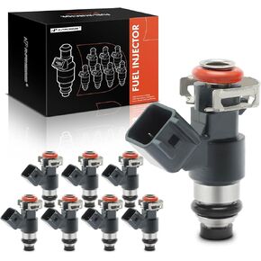A-Premium 12Holes 8 Pcs Fuel Injectors Compatible with 2009-2013 Chevrolet Silverado 1500 Tahoe & GMC Sierra 1500, Yukon, Yukon XL 1500 & Cadillac Escalade, Escalade ESV, Escalade EXT, 6.2L