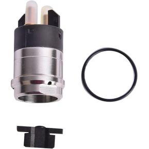 5.9L Common Rail Injector Firing Solenoid with O-ring, Fuel Injector Solenoid Compatible with Cummins 2003-2008 Strong Durability Easy Installation Black