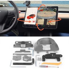 Dyno Racing Monitor Rotation Mount for Tesla Model 3 Model Y Retrofit Four Directions Central Control Display Swivel Bracket Accessories