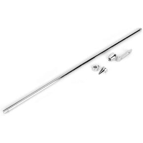 Universal Motorcycle Auto Flagpole，Rear Seat Luggage Rack Mount Flag Pole Accessory(Black)