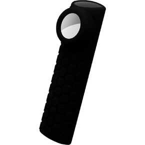 Geiomoo Silicone Case Compatible with Air Tag and FireTV Stick 4K Remote, Lightweight Shockproof Cover (Black)