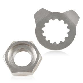 Front Sprocket Holder Lock Nut & Bolt Washer Compatible with Yamaha Raptor 660R YFM660R 2001 2002 2003 2004 2005 Replace#:90215-21256 90179-18020