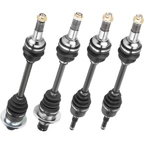 Front and Rear Left and Right 4 ATV CV Axle Drive shaft Assembly Set for Yamaha Grizzly 660 2003 2004 2005 2006 2007 2008 - Full Set
