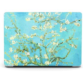 Berkin Arts Case for 15" Microsoft Suface Laptop 5/4/3, 2022-2019 Metal Palm Model 1872/1873/1953/1979 with Keyboard Cover & Screen Protector Cloisonnism(Wisteria by Monet)