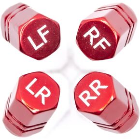 أوه نعم! أغطية ساق الصمام بواسطة Oil Udder | أغطية صمامات إطارات صمام الألومنيوم 2 مجموعة عجلات | نقش بالليزر محدد لموقع العجلة (LF، RF، LR، RR) | 8 عبوات للشاحنة وسيارات الدفع الرباعي والسيارة in Kuwait