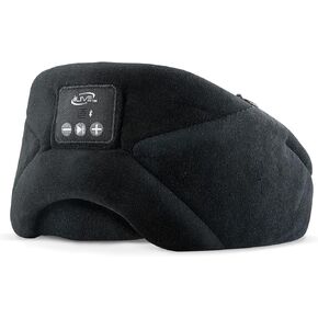 iLive Bluetooth Wireless Sleep Mask Headphones, Adjustable Headband, Carry Pouch Included, Black (IAHB31B)