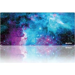iKammo Large Galaxy Desk Mat Mouse Pad Big DeskPad Desk Cover Extended Cute Computer Mouse Pad XXL Big Office Desk Mouse Mat/Pad with Waterproof Surface-Optimized Gaming Surface (XXL-038, Blue Galaxy)