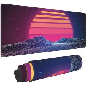 Beach Ocean Coastal Extended Mouse Pad 31.5x11.8 Inch Sea Wave Cool Summer XL Non-Slip Rubber Base Large Teal Blue Green Mousepad Stitched Edges Keyboard Mouse Mat Desk Pad for Office Home Game
