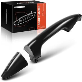 A-Premium Rear Left Driver Side Exterior Door Handle Compatible with Hyundai Accent 2012-2017, Primed Black, Replace# 826511R000, 826521R010CA