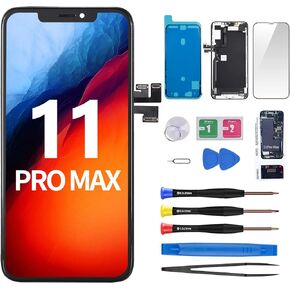 for iPhone 11 Pro Max Screen Replacement with Ear Speaker Proximity Sensor 6.5" Kit 11promax LCD Display Digitizer 3D Touch Full Assembly Earpiece Repair Front Glass Fix Tool A2161 A2220 A2218